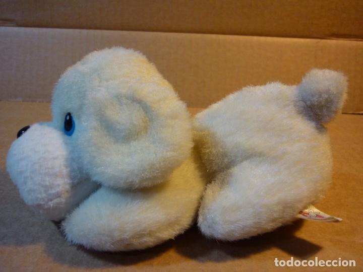 Juguetes antiguos: PERRO BLANCO DE PELUCHE - Foto 2