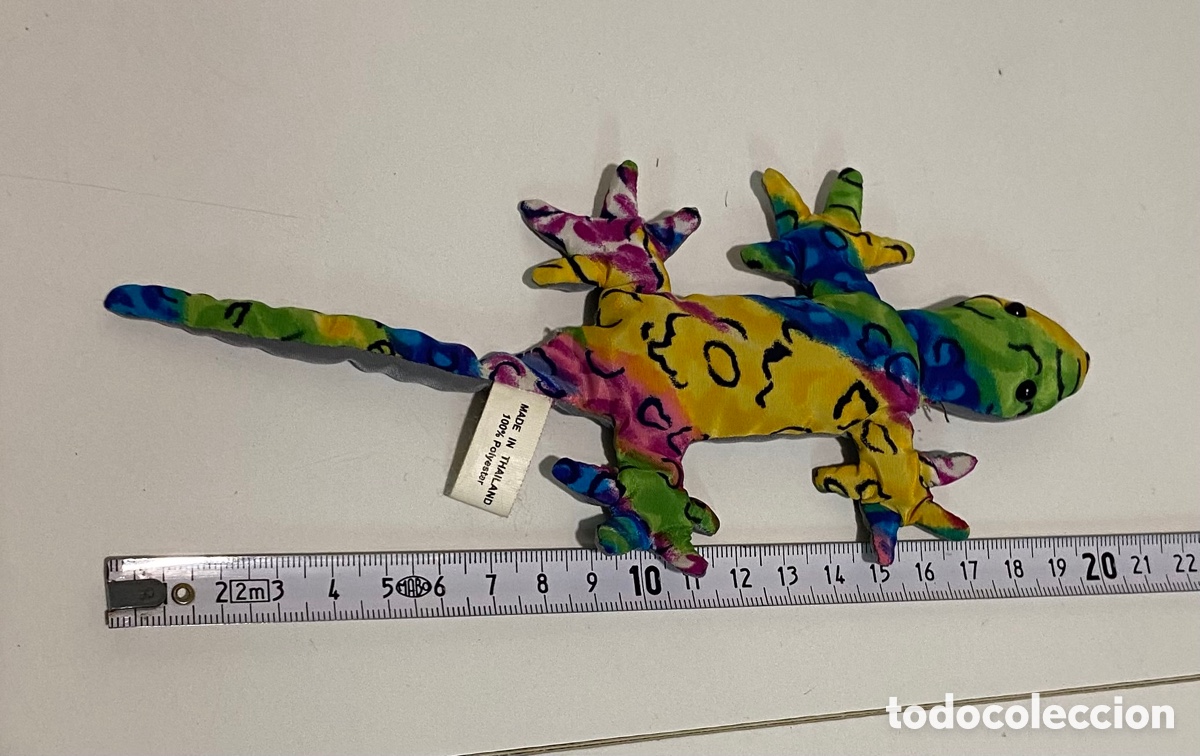 Juguetes antiguos: Lagarto multicolor - Foto 3