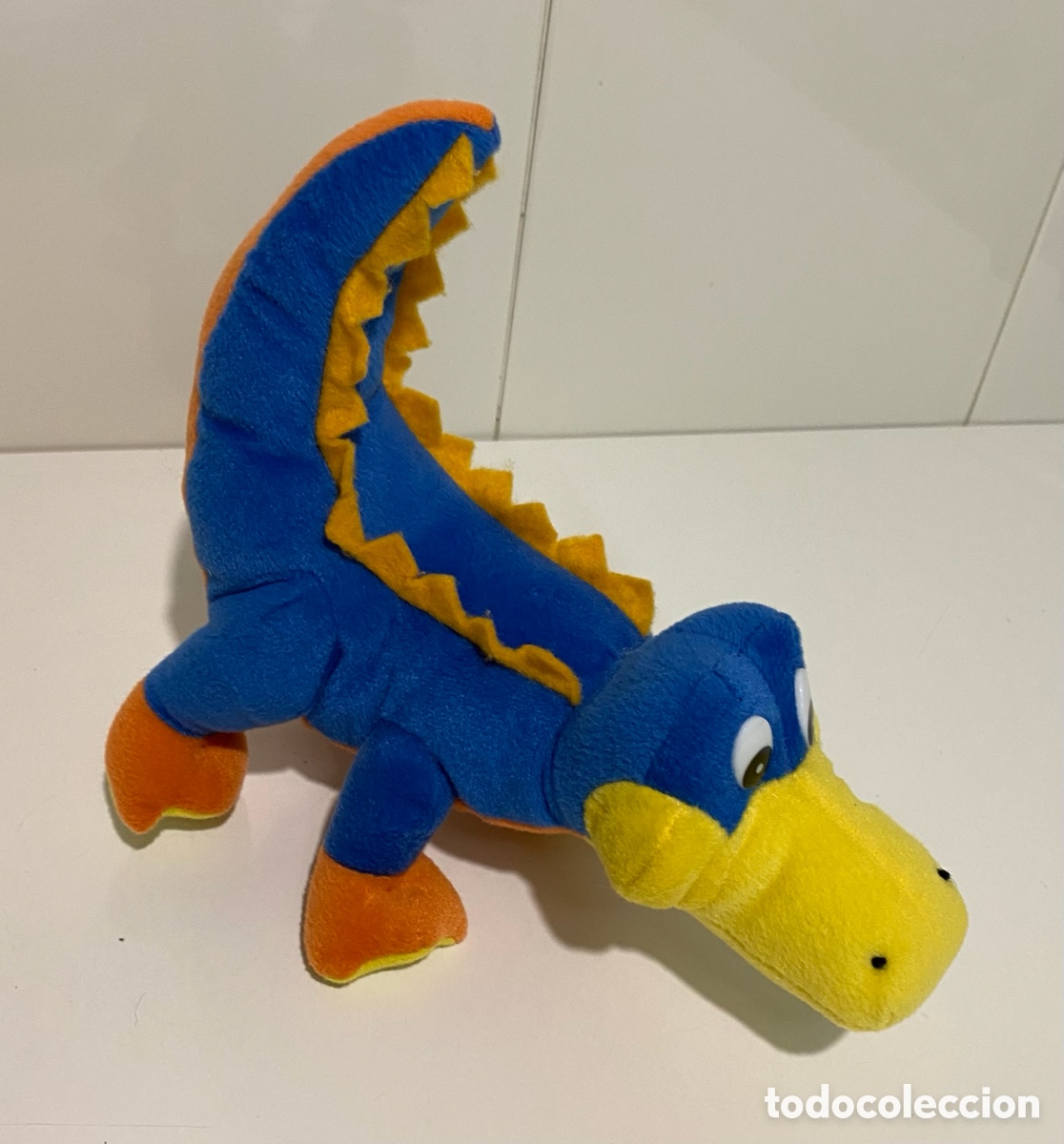 Juguetes antiguos: Cocodrilo de peluche - Foto 2