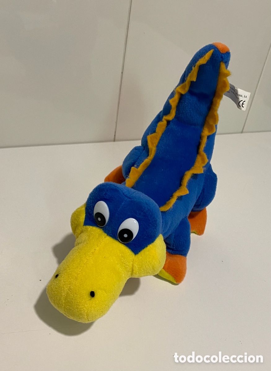 Juguetes antiguos: Cocodrilo de peluche - Foto 1