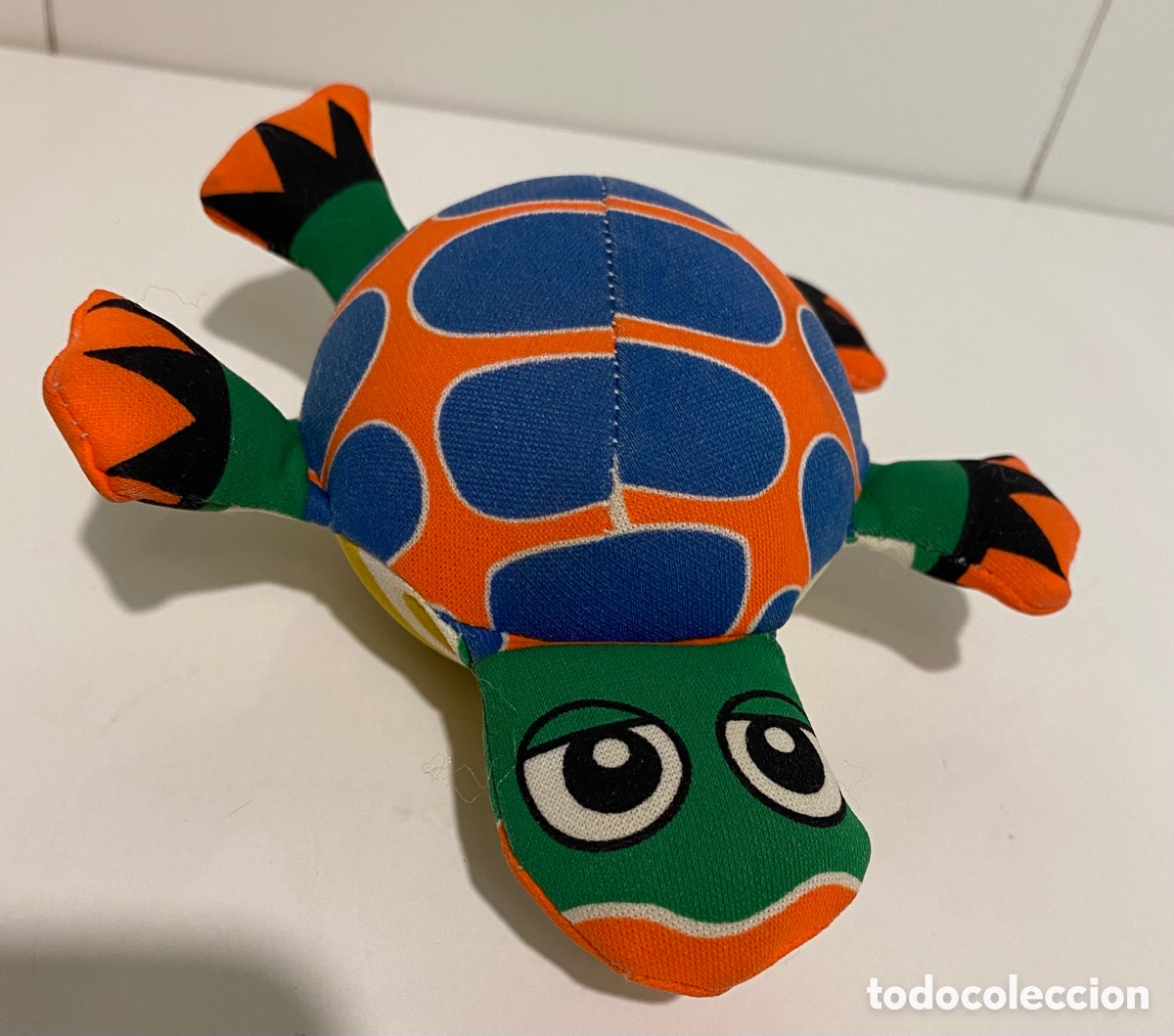 Juguetes antiguos: Tortuga de peluche - Foto 1