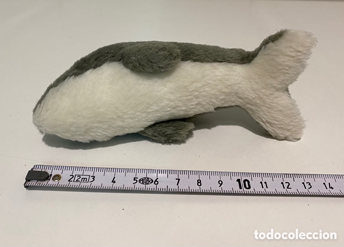 Juguetes antiguos: Delf&iacute;n peluche - Foto 3