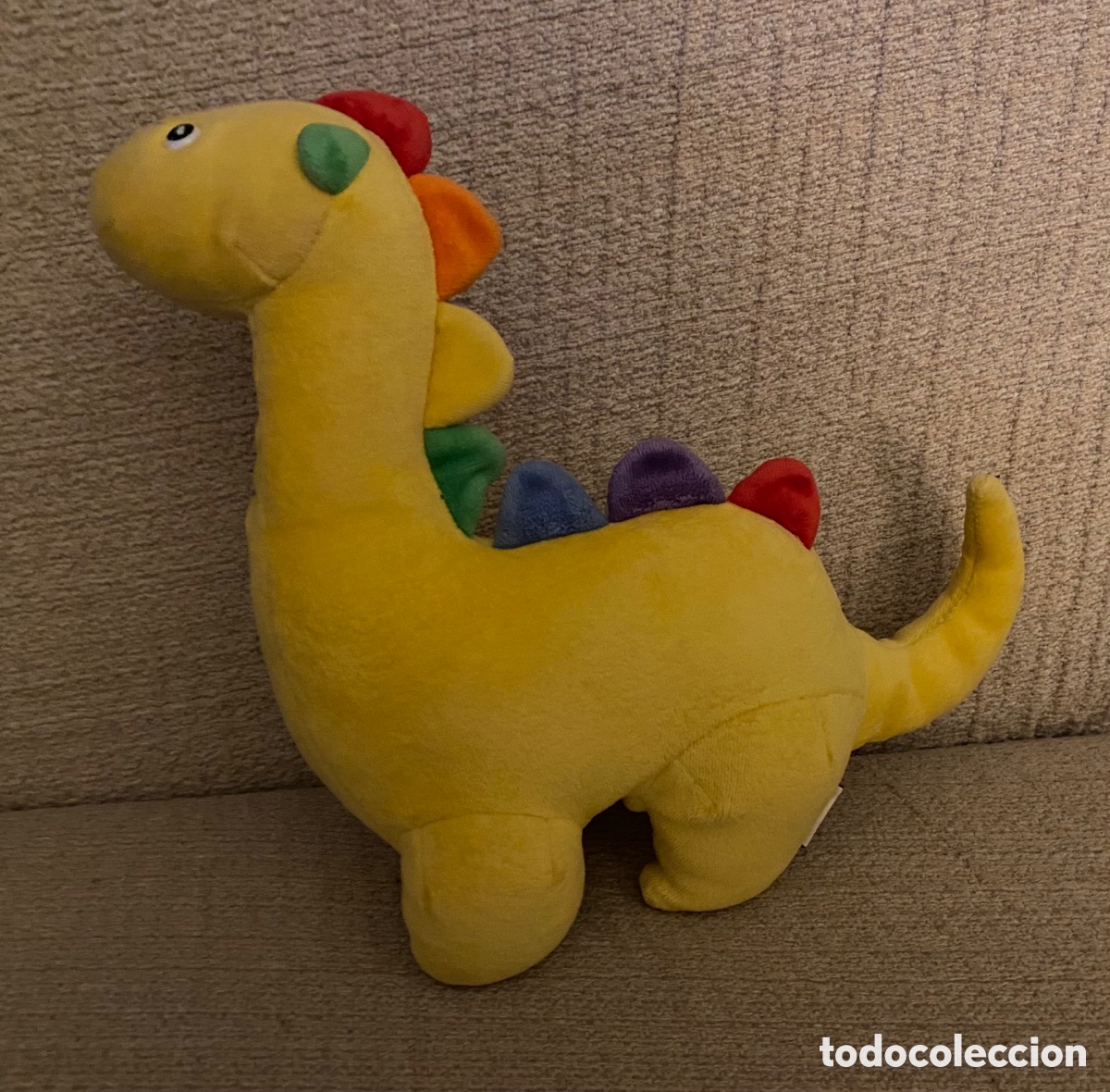 Juguetes antiguos: Dinosaurio sonajero - Foto 1