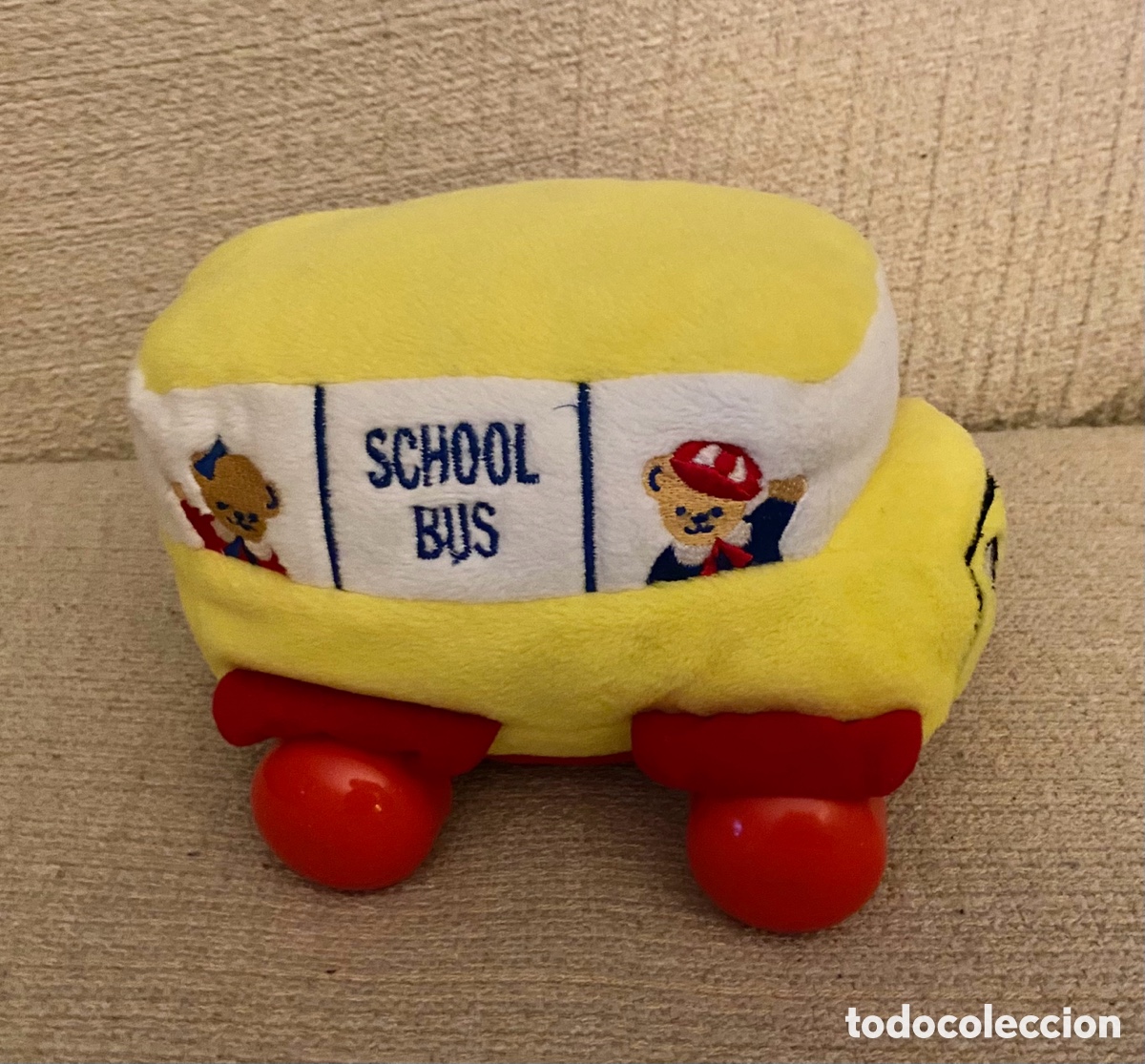Juguetes antiguos: Peluche Bus School - Foto 2