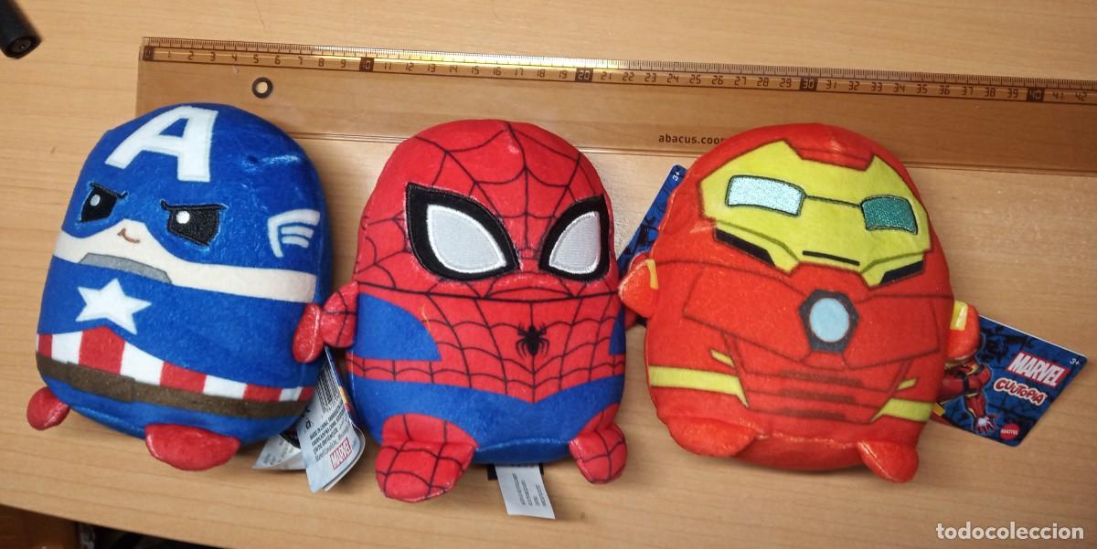 Juguetes antiguos: 3 peluches Marvel - Foto 4