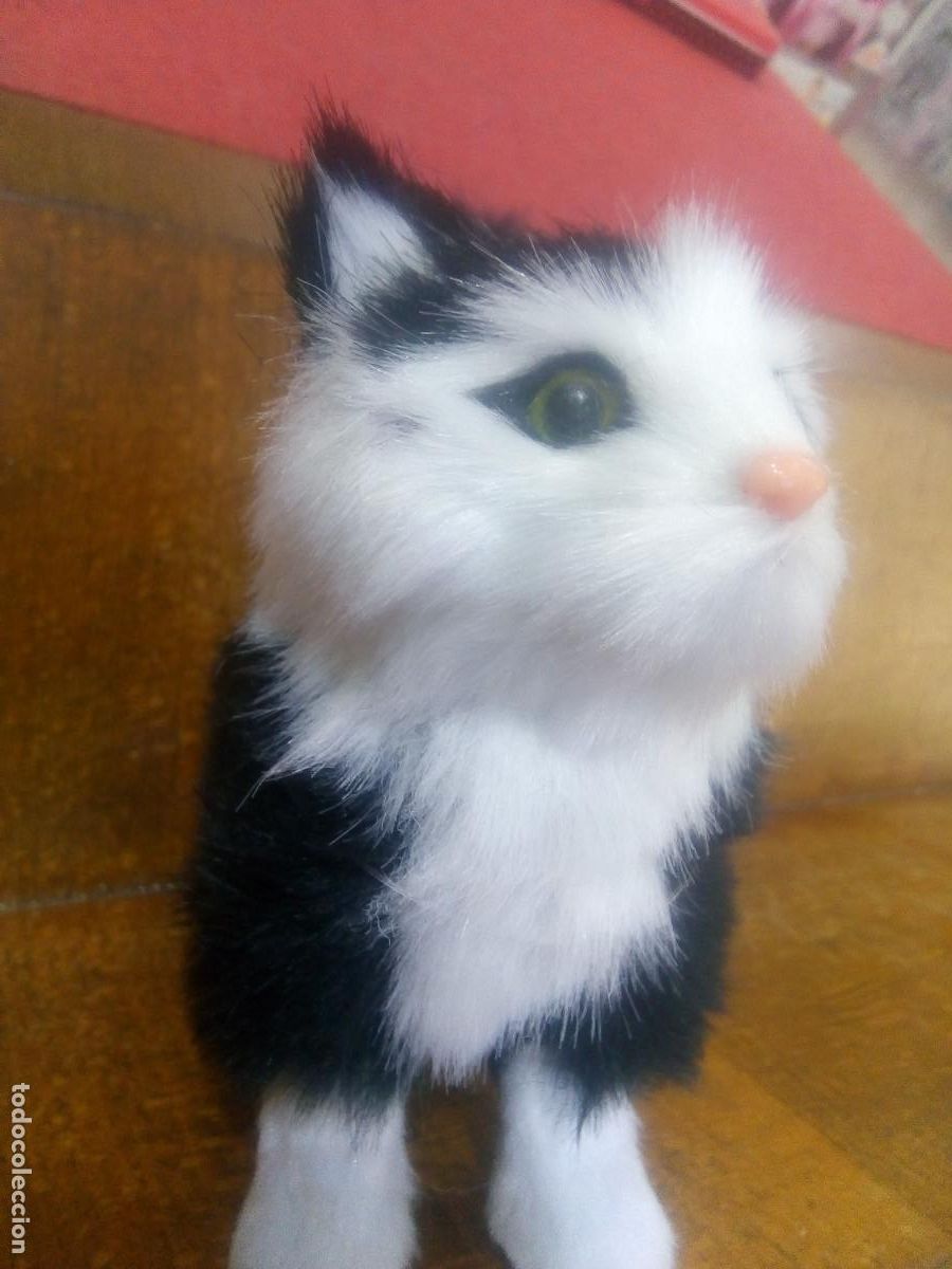 Juguetes antiguos: GATO PELUCHE - Foto 1