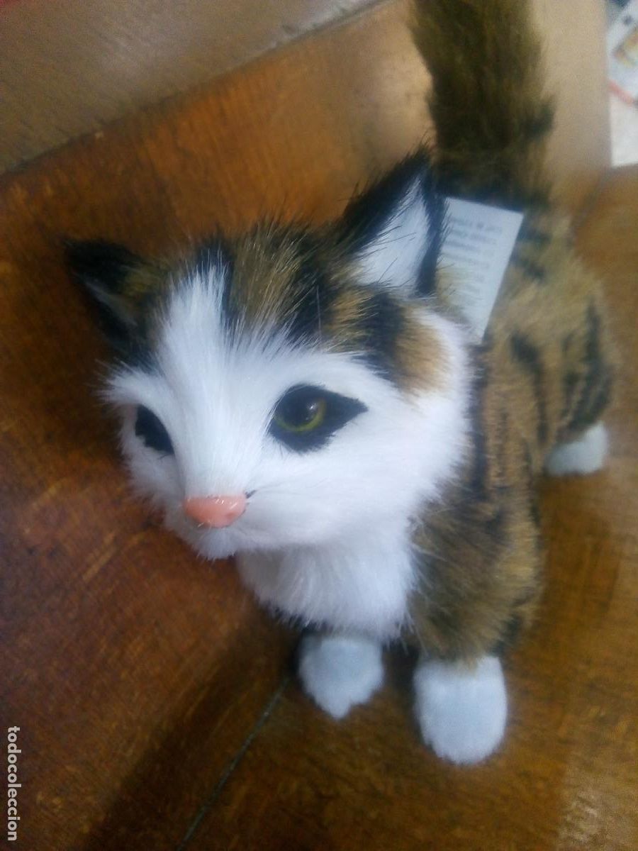 Juguetes antiguos: GATO PELUCHE - Foto 1