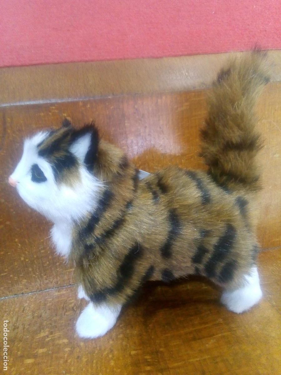 Juguetes antiguos: GATO PELUCHE - Foto 2