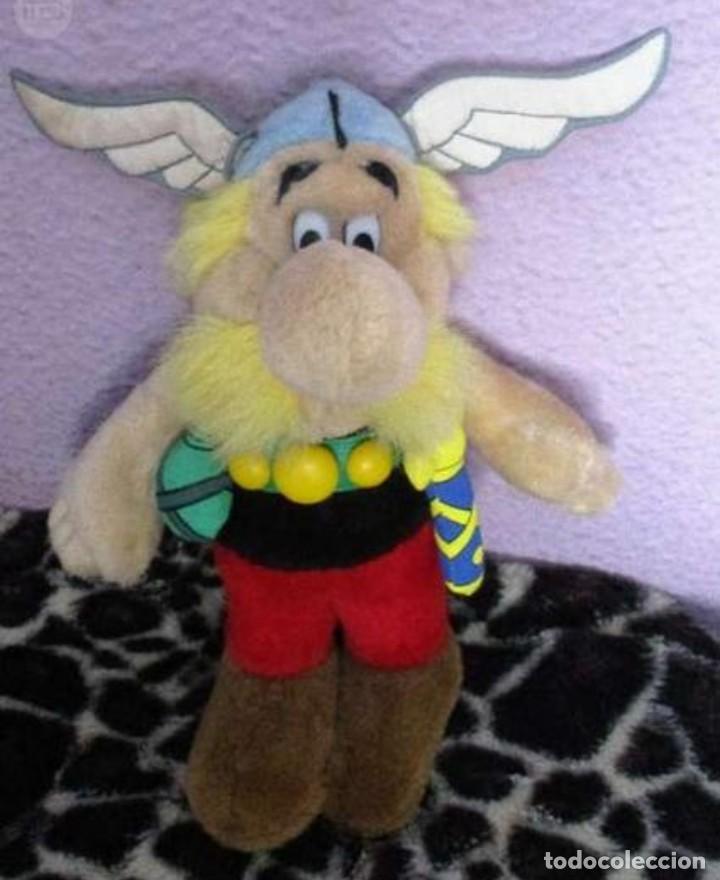 Juguetes antiguos: Peluche Ast&eacute;rix y Ob&eacute;lix - Foto 1