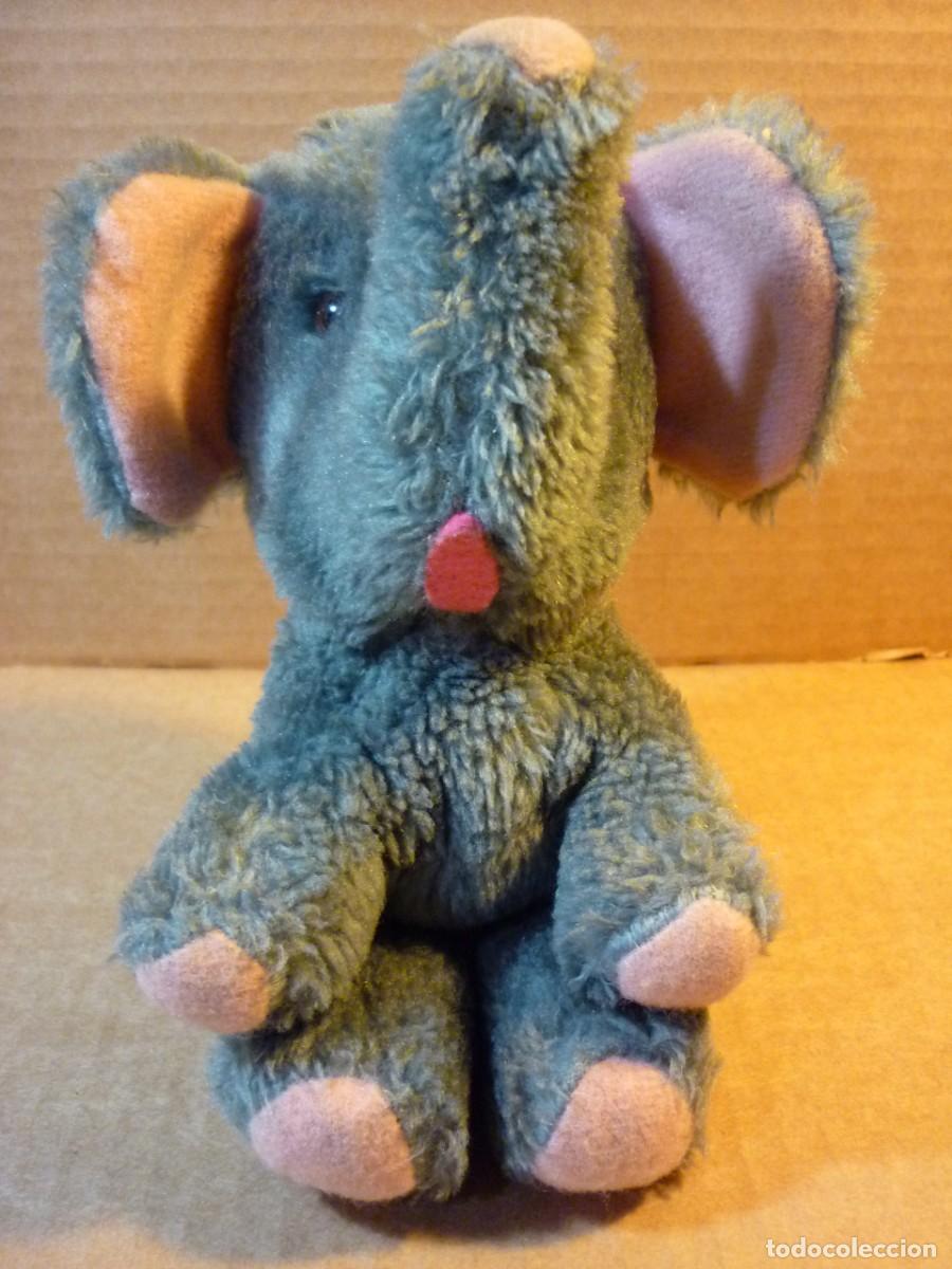 Juguetes antiguos: ELEFANTE DE PELUCHE - Foto 1