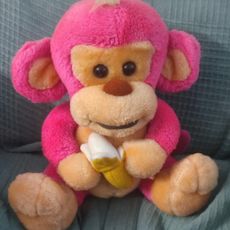peluche monito rosa · 20 cm. - peso: 187 gramos - Compra venta en ...