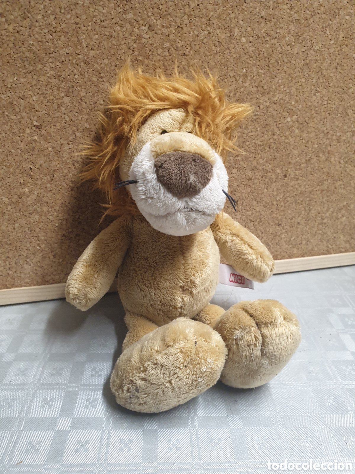 raro león de peluche antiguo alemán