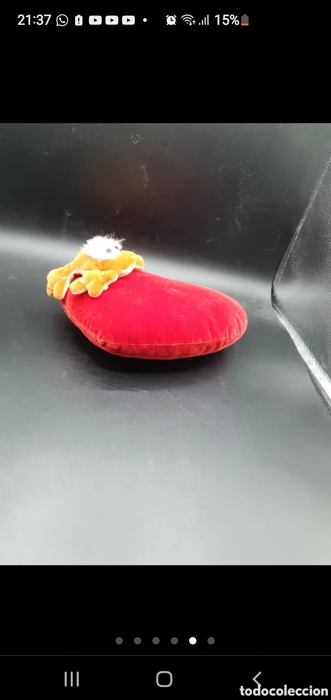 Juguetes antiguos: Peluche coraz&oacute;n con sapito - Foto 5
