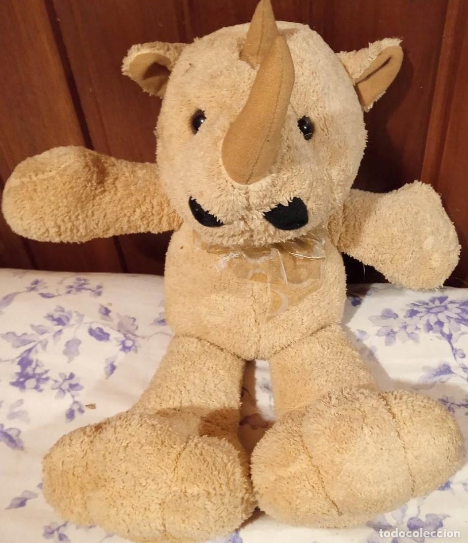 Juguetes antiguos: RINOCERONTE - PELUCHE - Foto 1