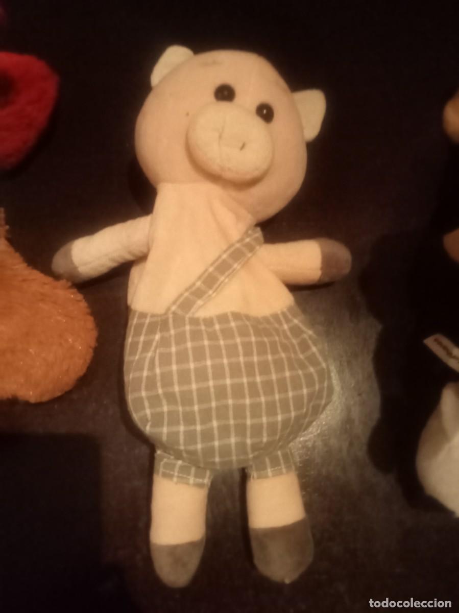 Juguetes antiguos: Conjunto cinco mu&ntilde;ecos de peluche - Foto 4