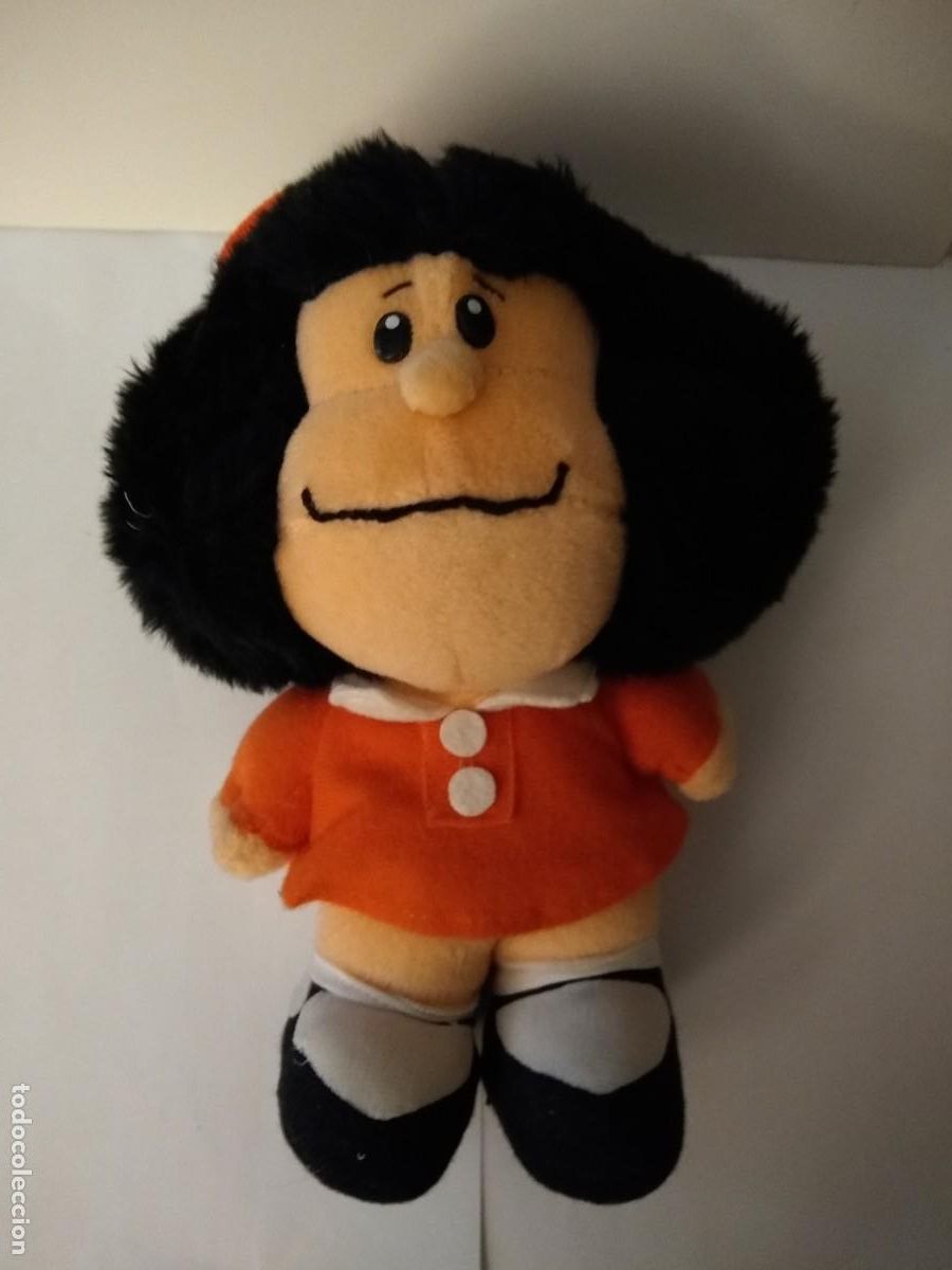 Juguetes antiguos: Mu&ntilde;eca Mafalda de peluche - Foto 1