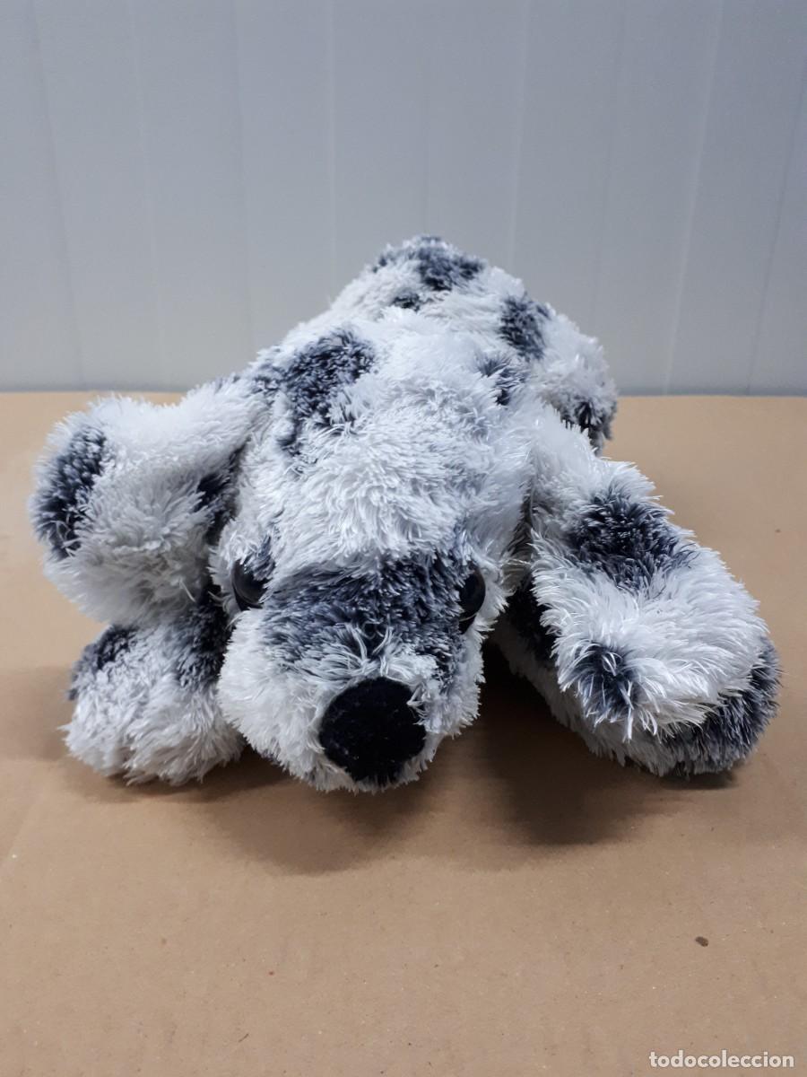Juguetes antiguos: 1 Perro de peluche blanco con manchas negras - Foto 5