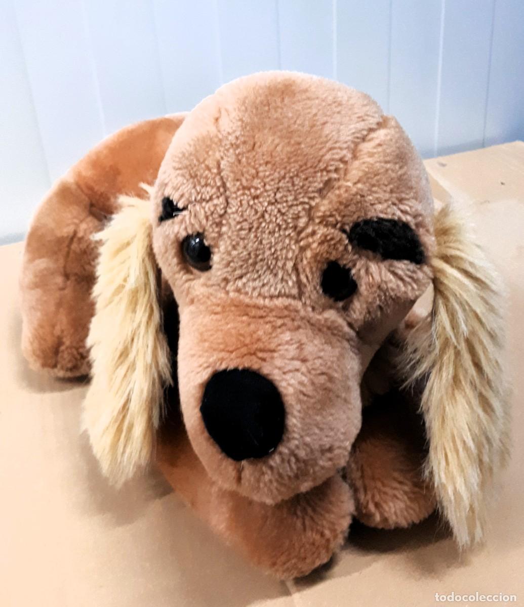 Juguetes antiguos: 2 Perro de peluche marr&oacute;n vista frontal - Foto 10