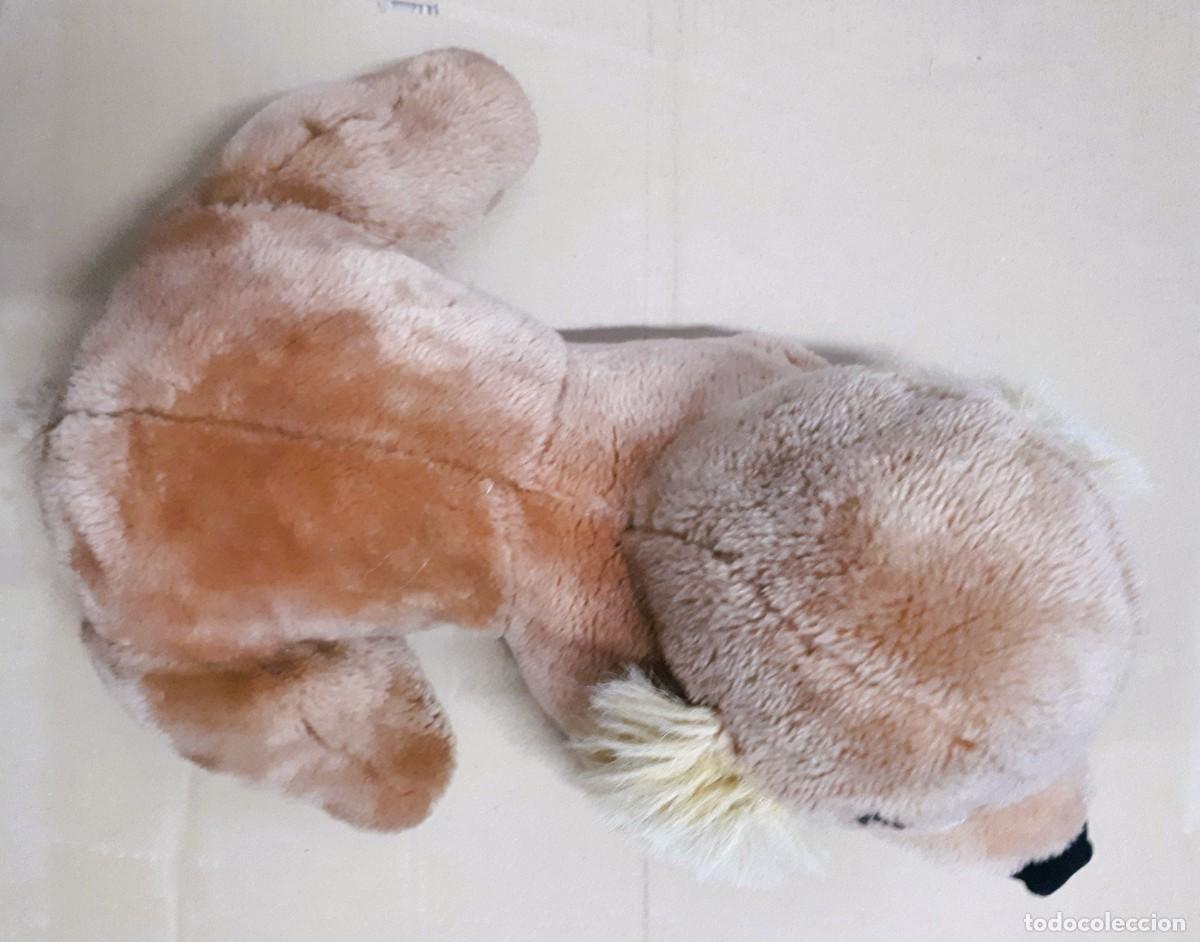 Juguetes antiguos: 3 Perro de peluche marr&oacute;n vista superior - Foto 11