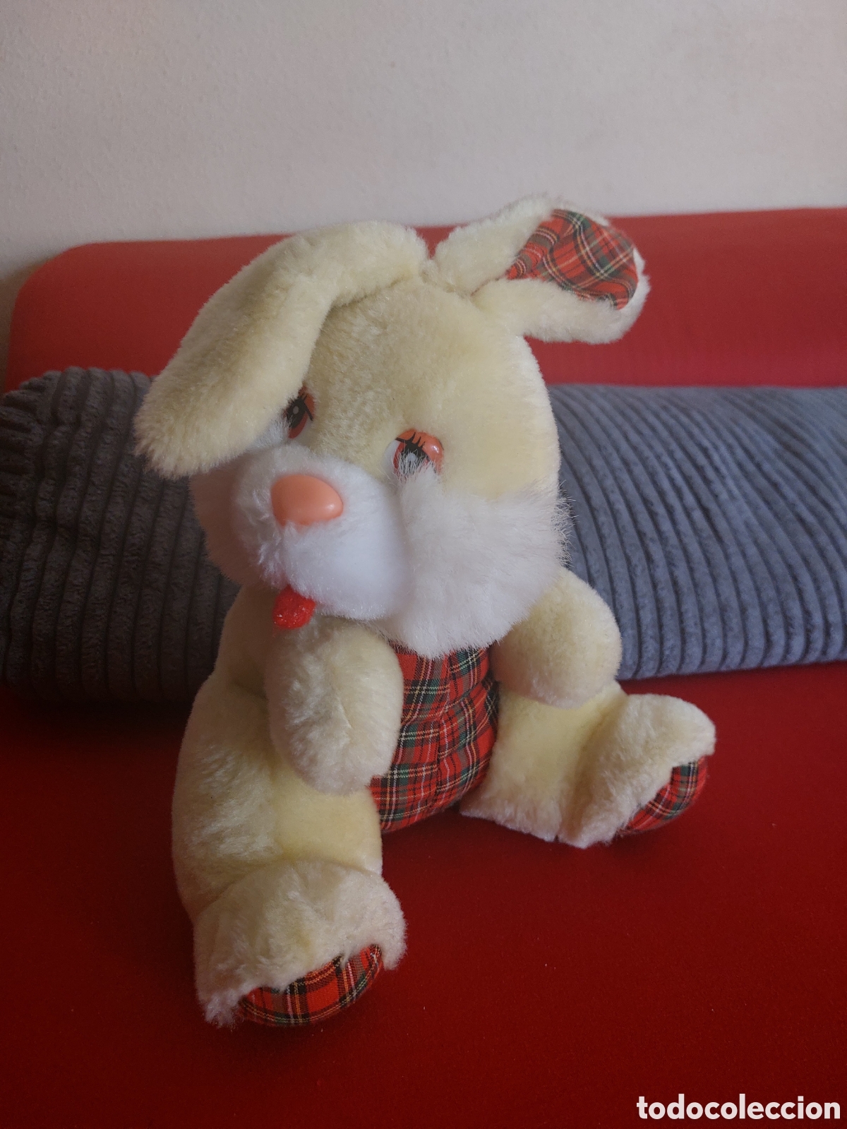 Juguetes antiguos: Peluche conejo - Foto 1
