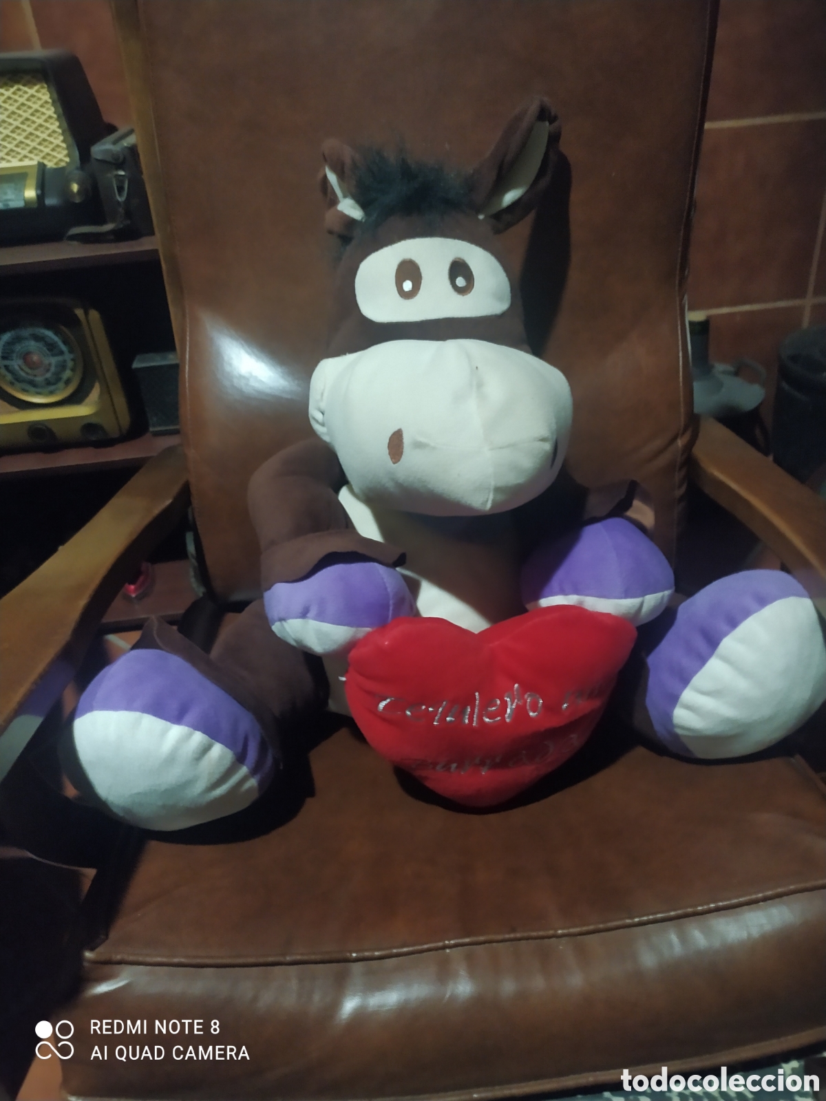 Juguetes antiguos: Burro de Peluche 60 cms x 60 cms - Foto 3