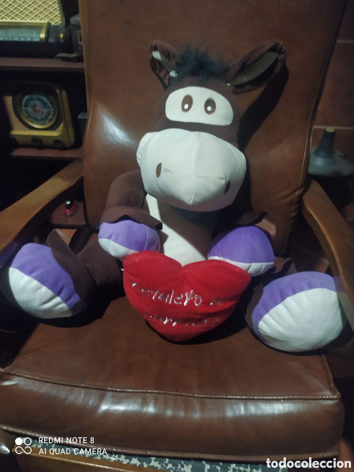Juguetes antiguos: Burro de Peluche 60 cms x 60 cms - Foto 4