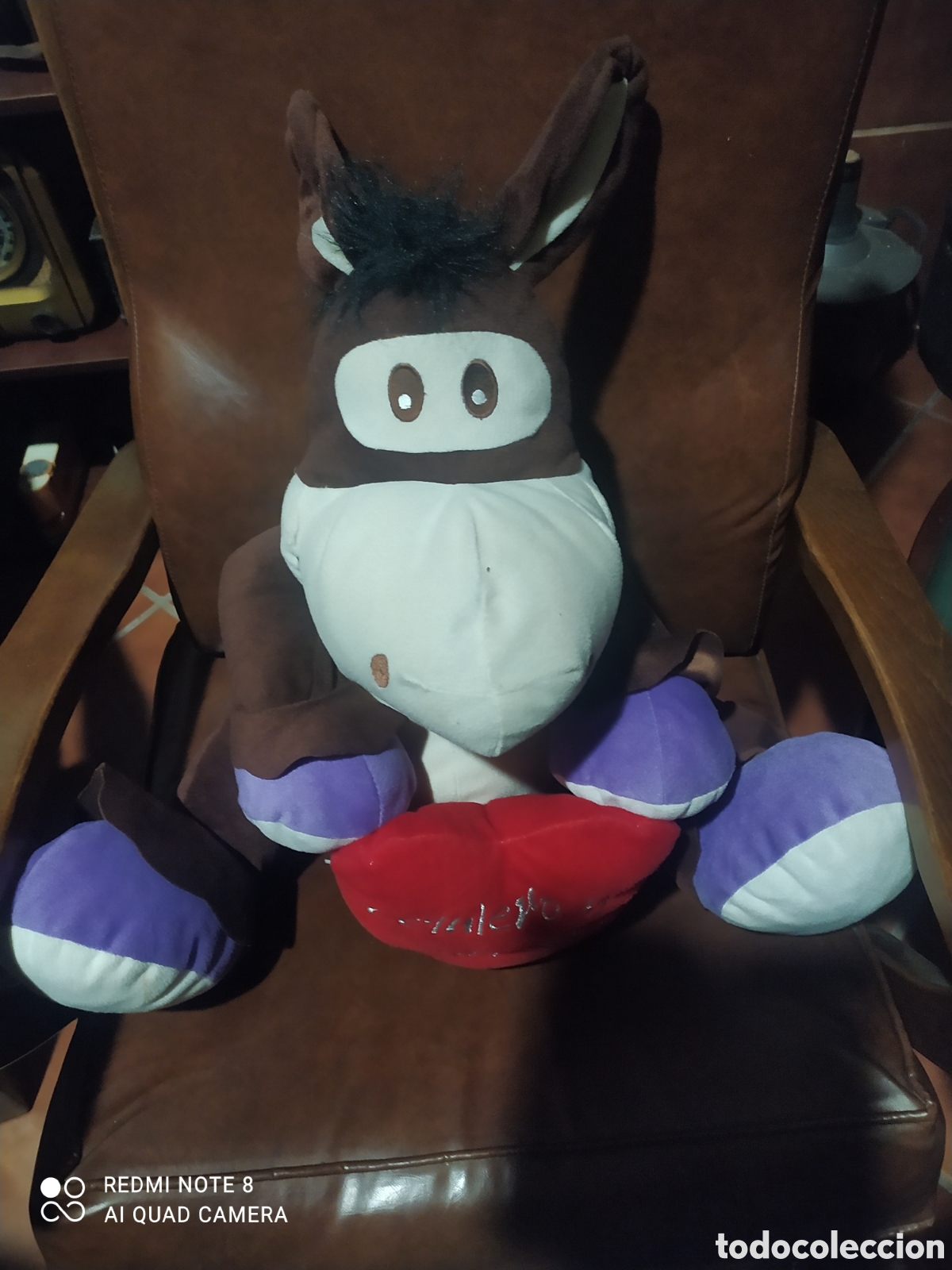 Juguetes antiguos: Burro de Peluche 60 cms x 60 cms - Foto 5
