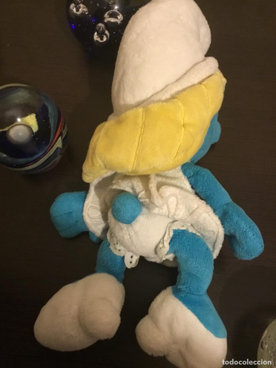 Juguetes antiguos: Pitufos peluche pitufina - Foto 2