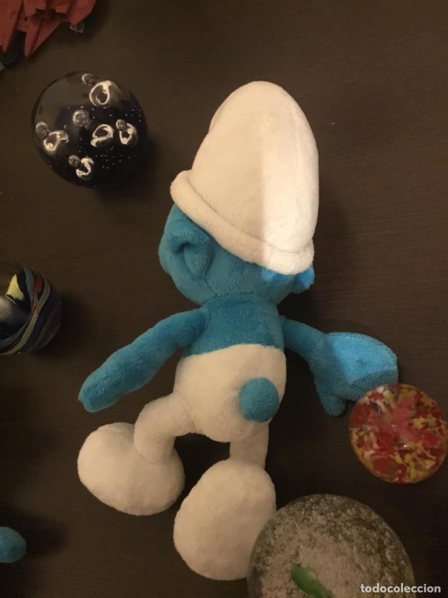 Juguetes antiguos: Pitufos peluche pitufina - Foto 3