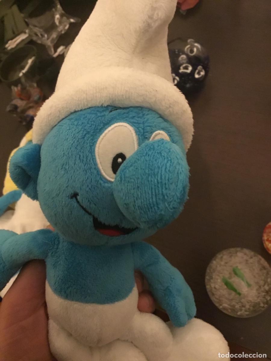 Juguetes antiguos: Pitufos peluche pitufina - Foto 4