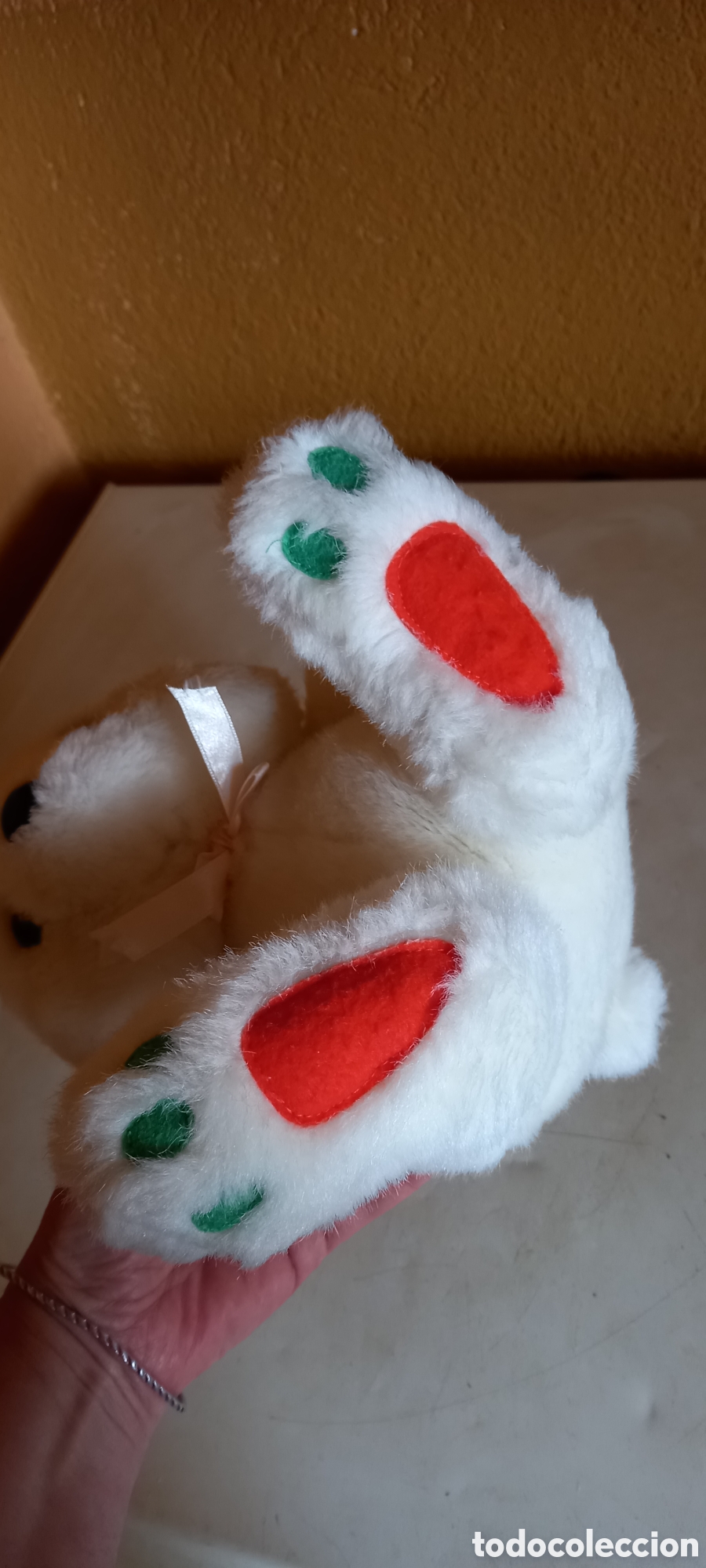 Juguetes antiguos: MU&Ntilde;ECO CONEJO DE PELUCHE - Foto 6