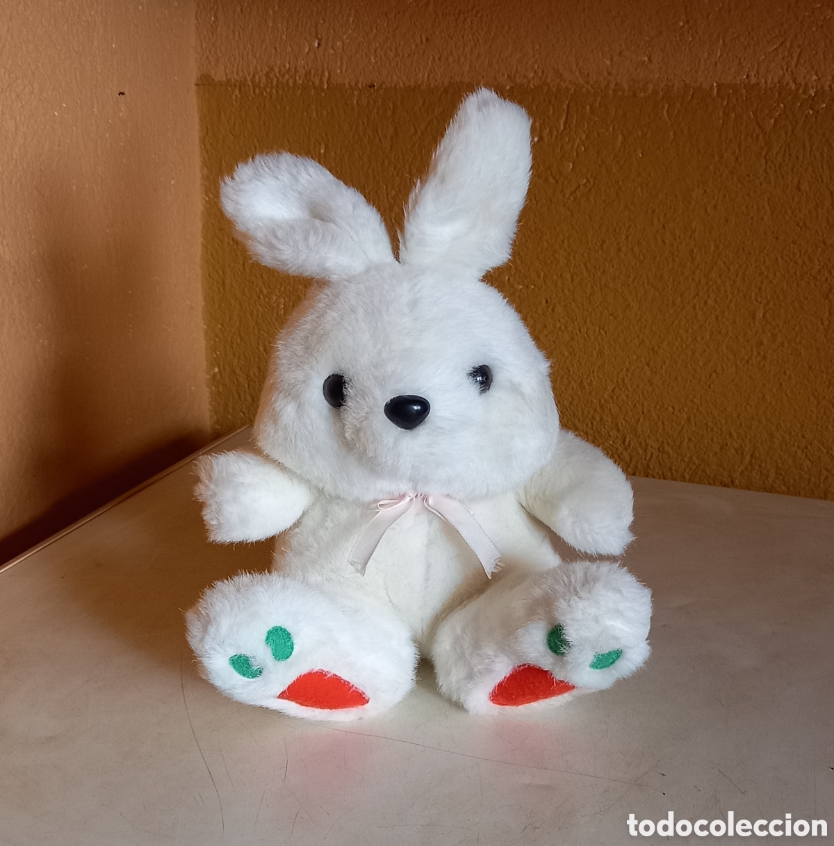Juguetes antiguos: MU&Ntilde;ECO CONEJO DE PELUCHE - Foto 9