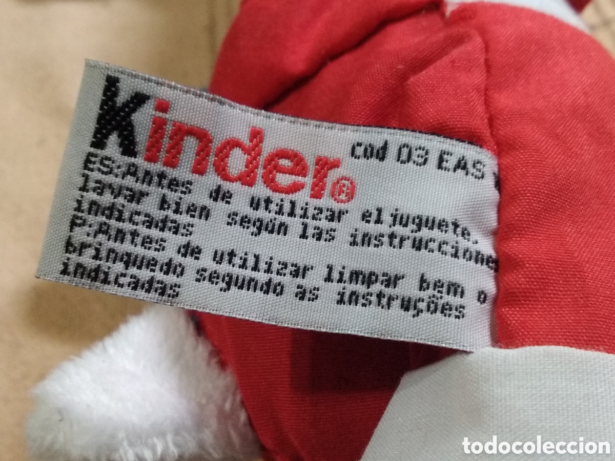 Juguetes antiguos: CONEJO PELUCHE KINDER - Foto 4