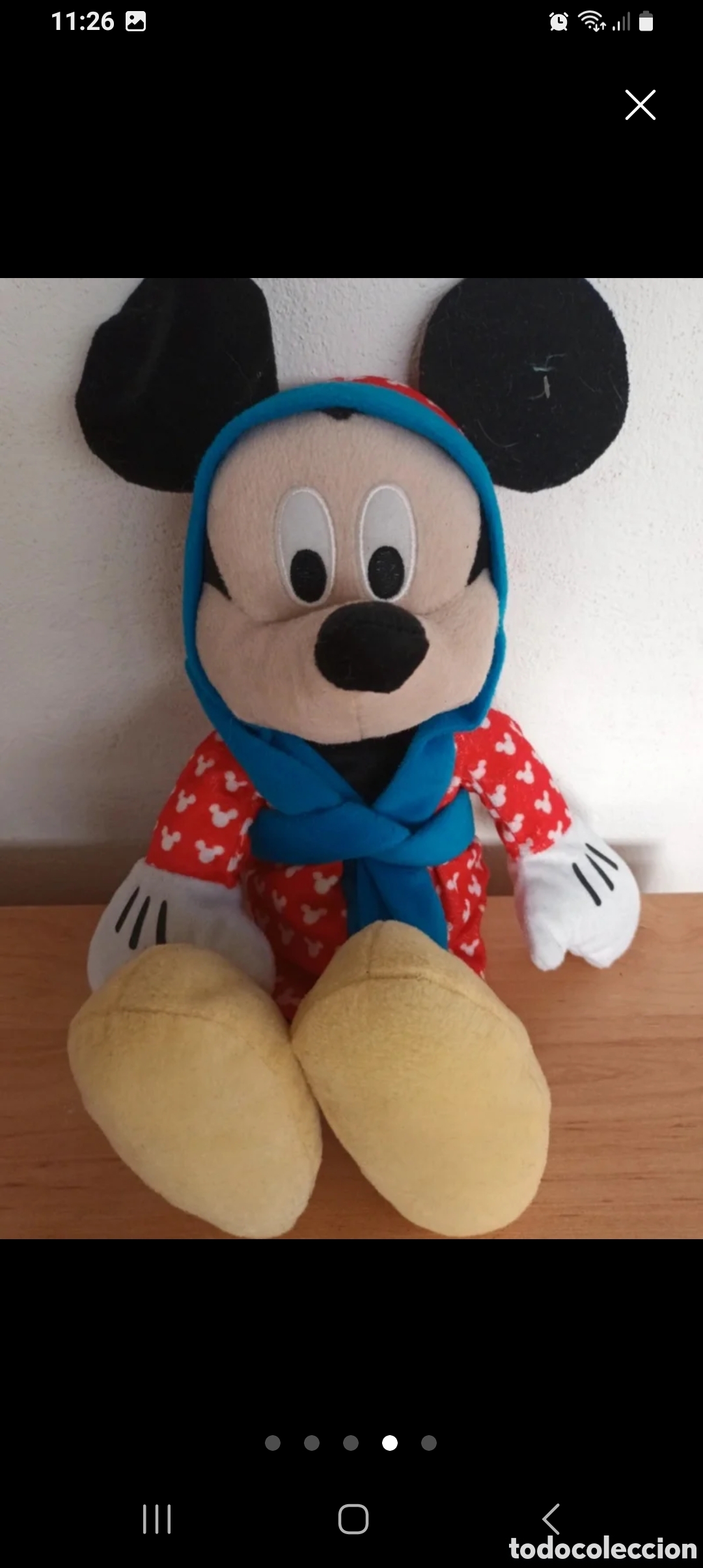 Juguetes antiguos: Mickey Mouse con bat&igrave;n - Foto 3