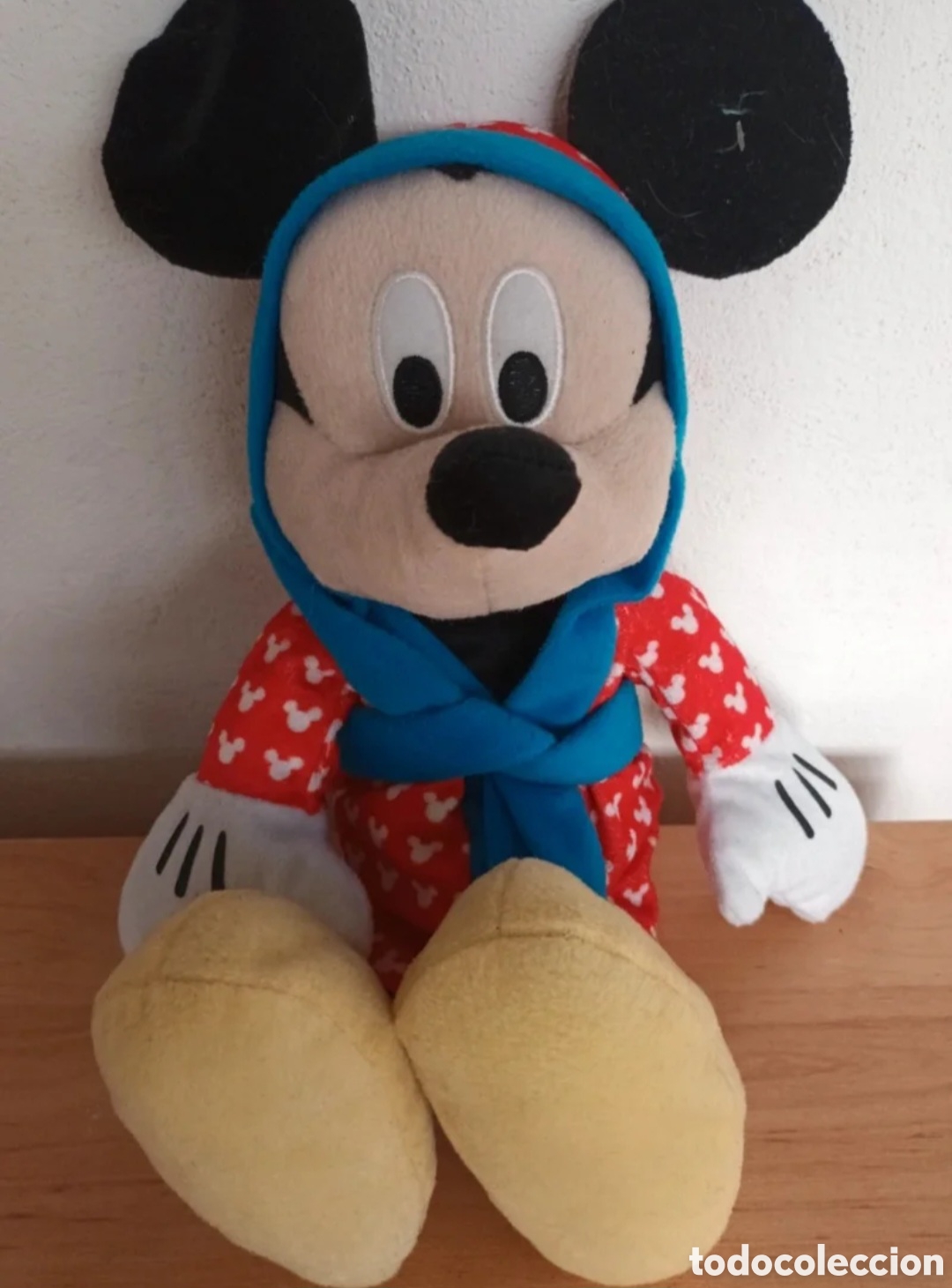 Juguetes antiguos: Mickey Mouse con bat&igrave;n - Foto 1