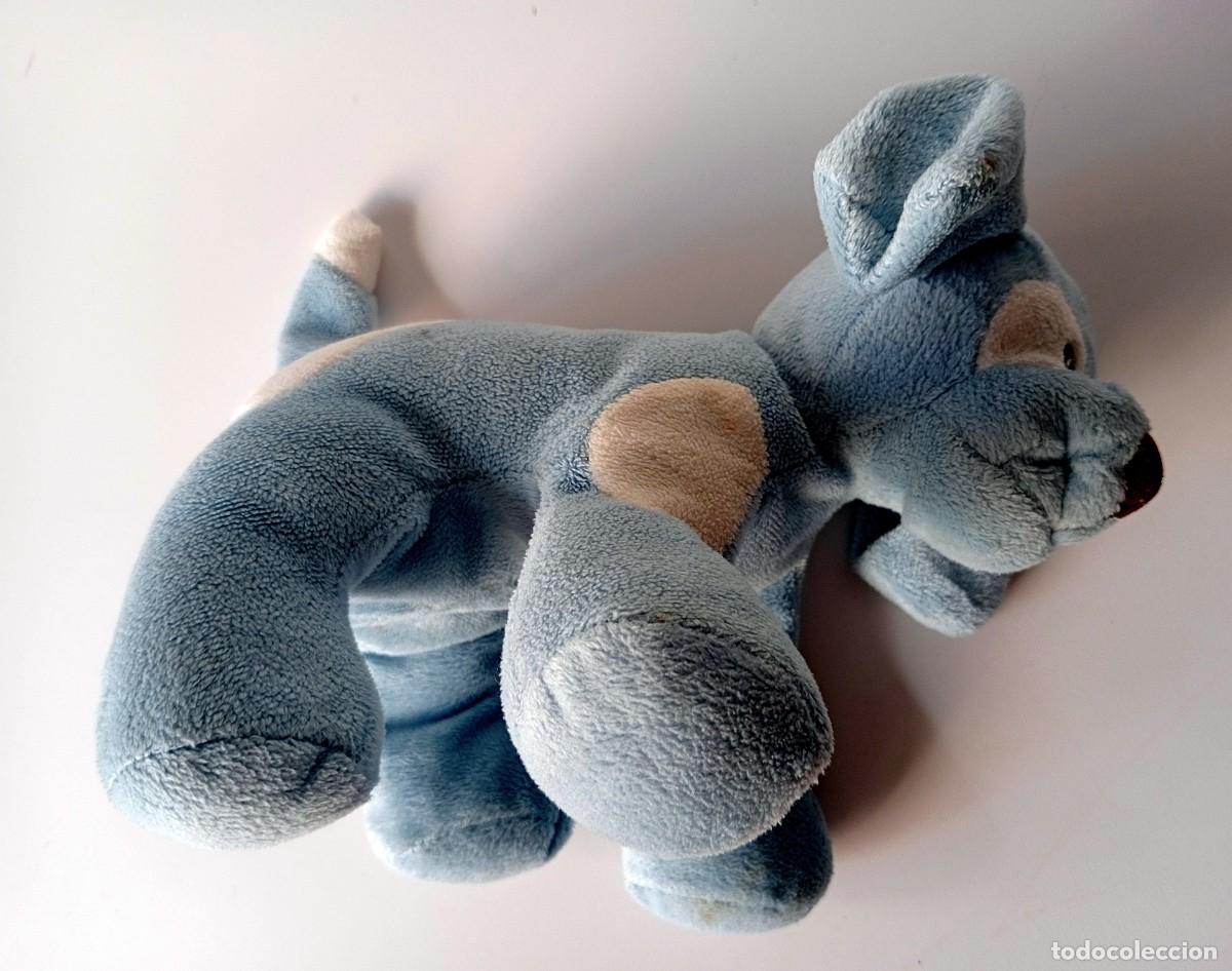 Juguetes antiguos: PERRITO DE PELUCHE CELESTE - Foto 3