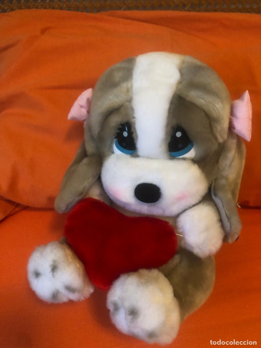 Juguetes antiguos: PERRITA CON CORAZ&Oacute;N-LOVE- PELUCHE - Foto 1