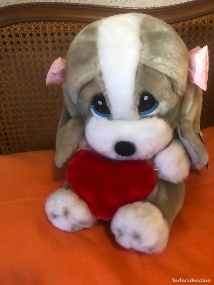 Juguetes antiguos: PERRITA CON CORAZ&Oacute;N-LOVE- PELUCHE - Foto 2