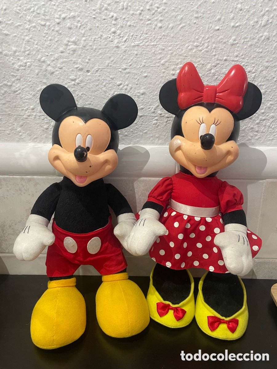 Altes Spielzeug: Mu&ntilde;ecos Mickey y Minnie Mouse