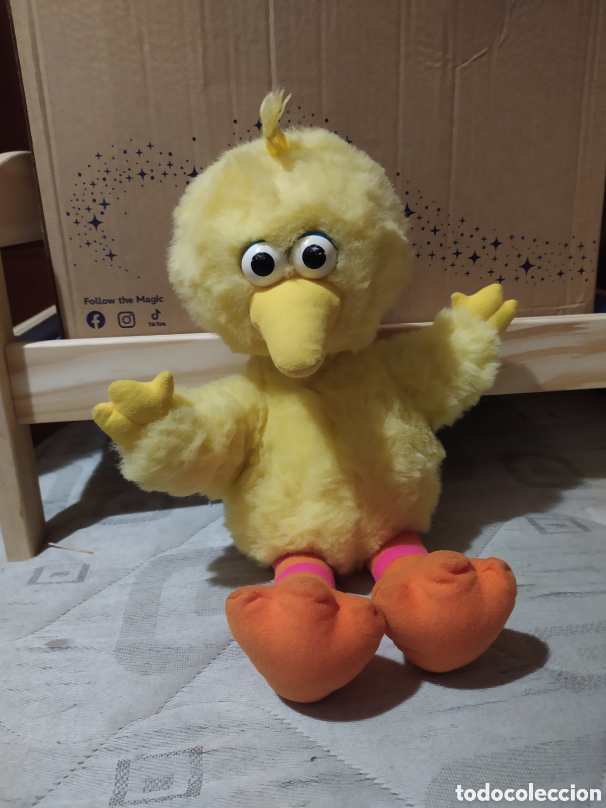 Juguetes Antiguos: Peluche Vintage P&aacute;jaro Grande Muppet