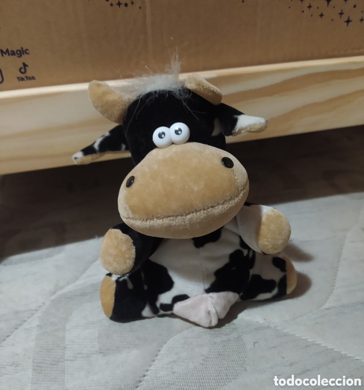 Juguetes Antiguos: Peluche Vaca peque&ntilde;o