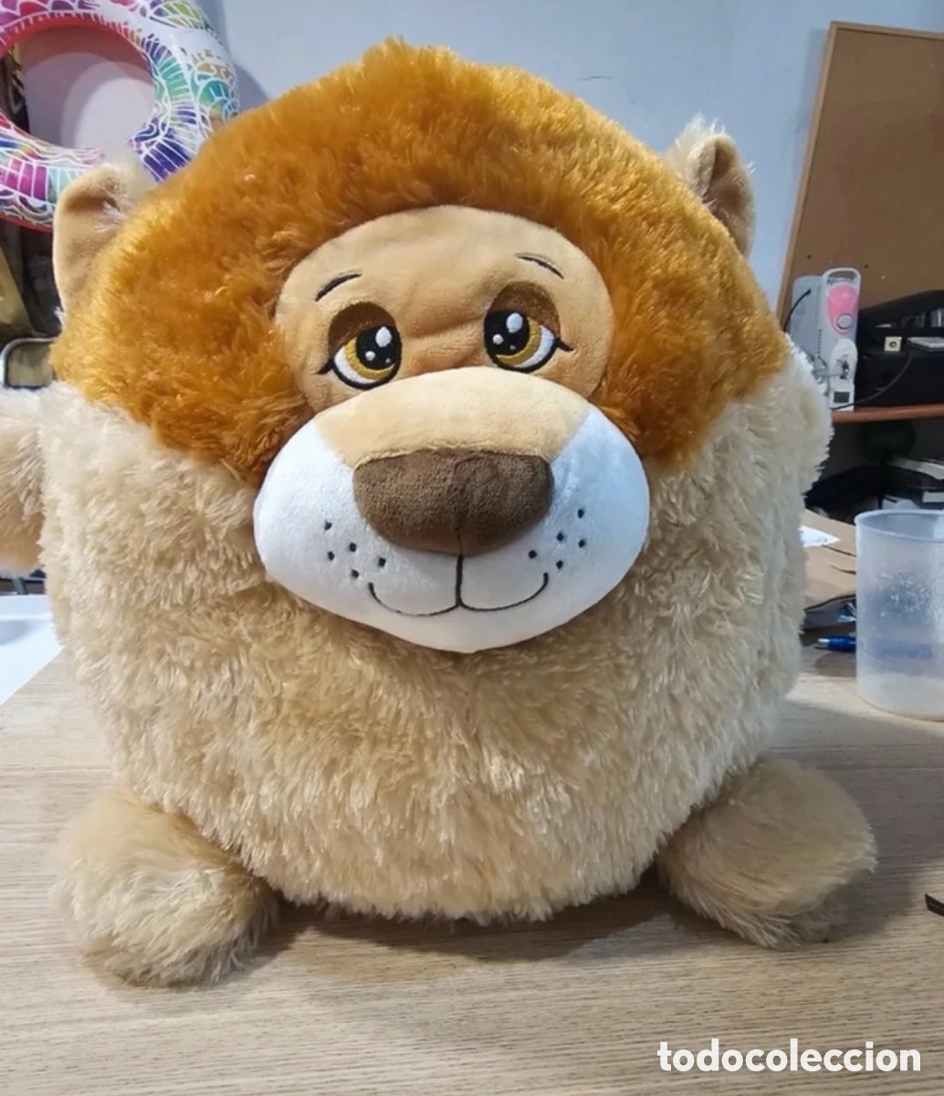 Juguetes Antiguos: Peluche de Le&oacute;n, con forma de bola