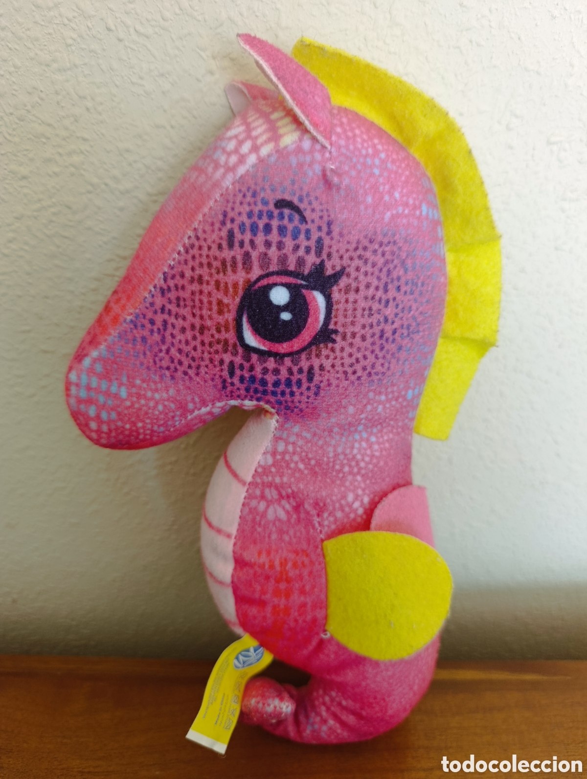 Juguetes Antiguos: Mu&ntilde;eco peluche caballito de mar 28cm