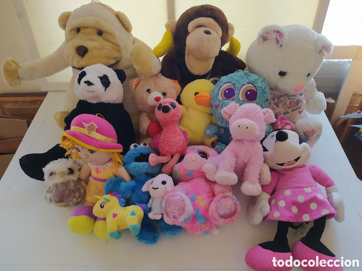 Juguetes Antiguos: Lote peluches vintage ty beanie, muppets, Disney, bizark, bebe espumanti y otros