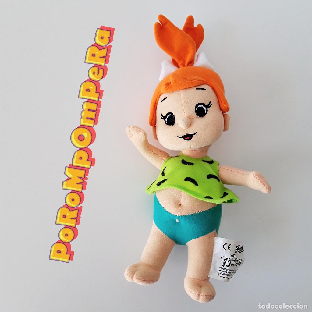 Juguetes Antiguos: MU&Ntilde;ECO DE PELUCHE PEBBLES LOS PICAPIEDRA THE FLINSTONES 2003 CARTOON NETWORK HANNA-BARBERA