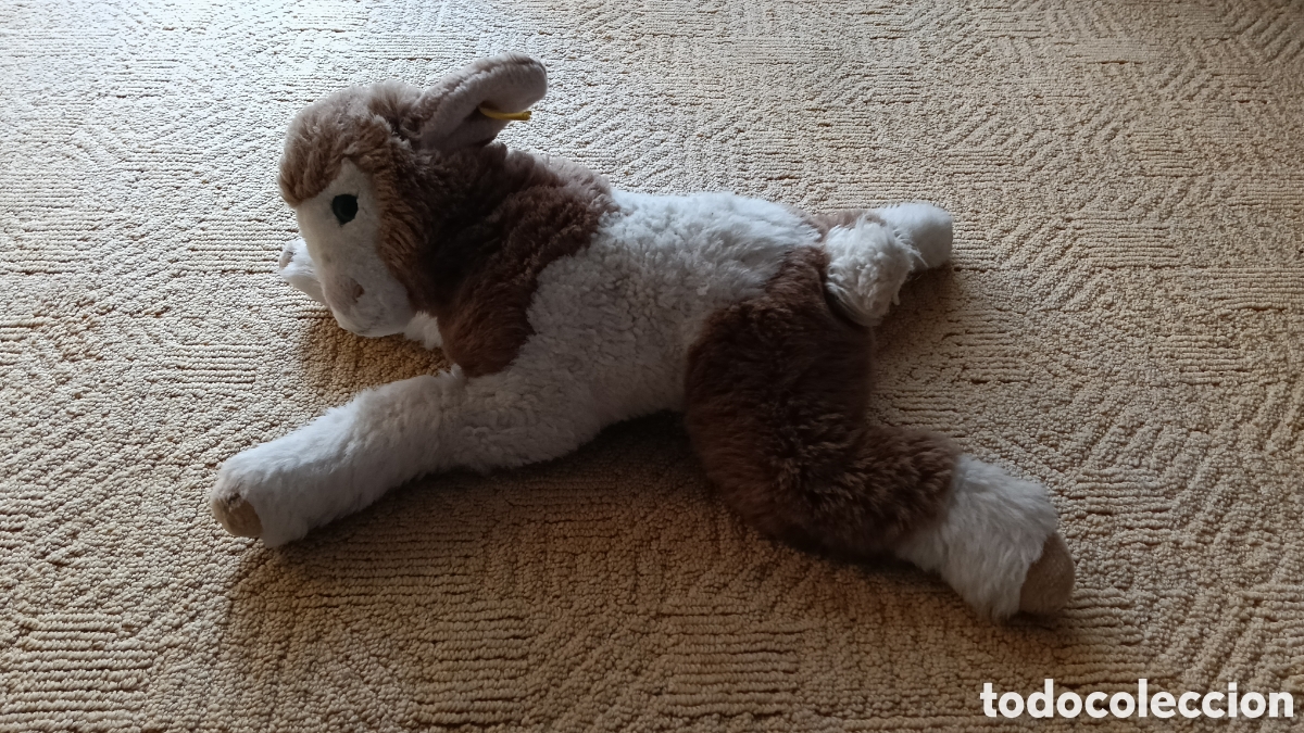 Juguetes Antiguos: Peluche Oveja Steiff Vintage 45 CMS