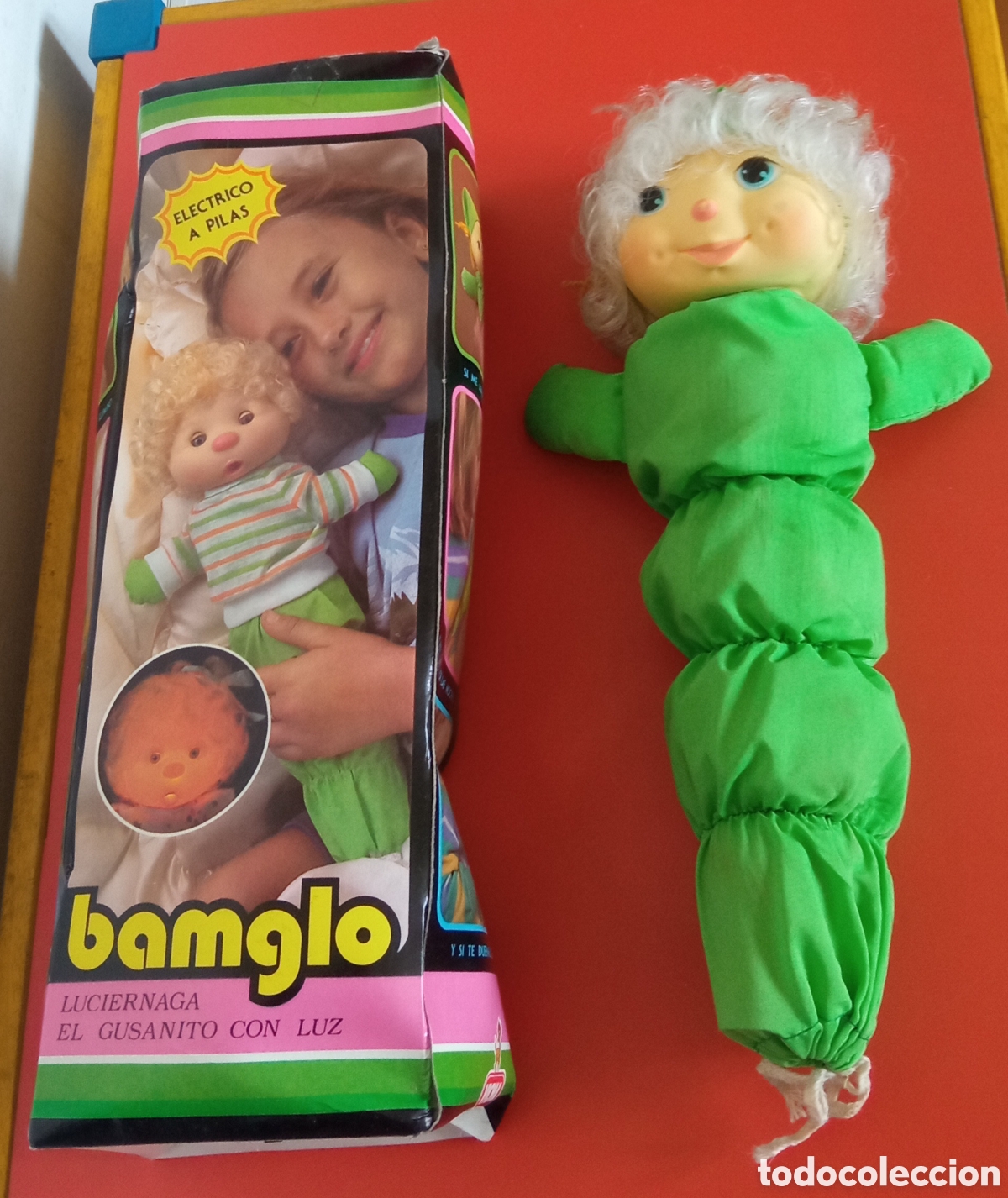 Juguetes Antiguos: BAMGLO GUSANITO LUZ.VICMA 80'S.SIN USO,EN CAJA.NO FUNCIONA.