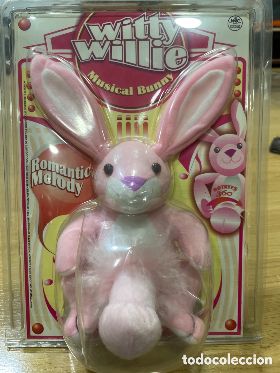 Juguetes Antiguos: Mu&ntilde;eco de cuerda erotico musical conejo