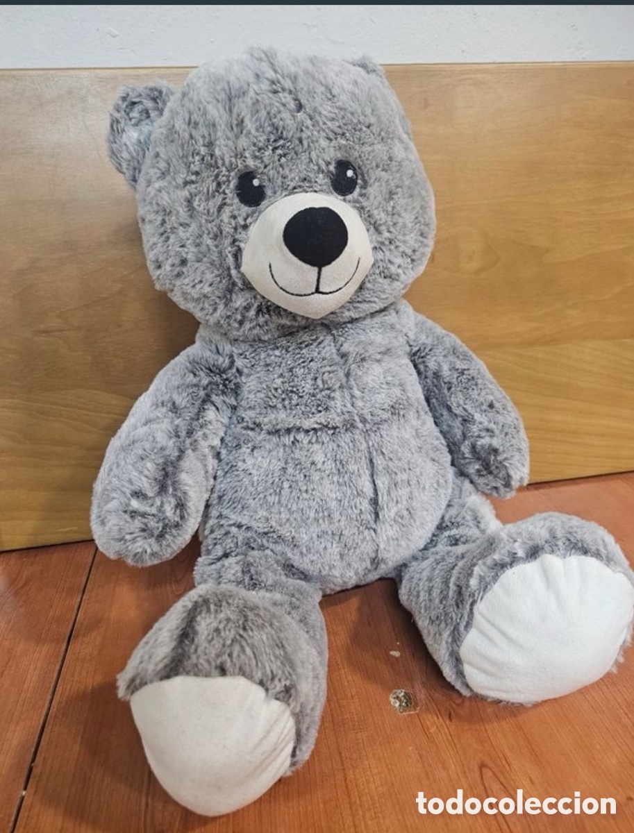 Juguetes Antiguos: Oso de peluche gris May & Sax