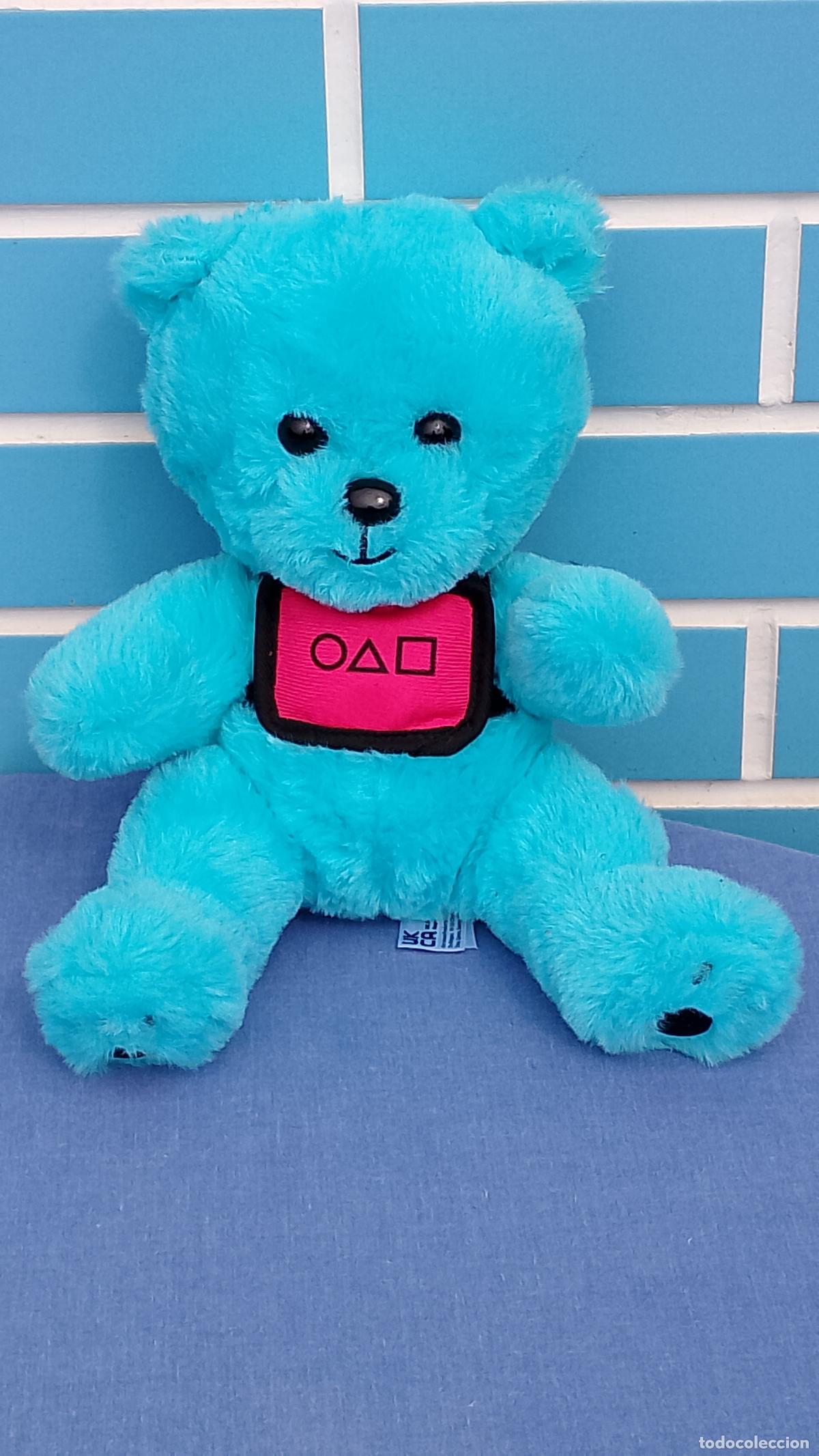 Juguetes Antiguos: Mu&ntilde;eco de peluche oso original de la serie El Juego del Calamar Squid Game The challenge de Netflix